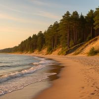 La plage du Petit Nice près de Bordeaux